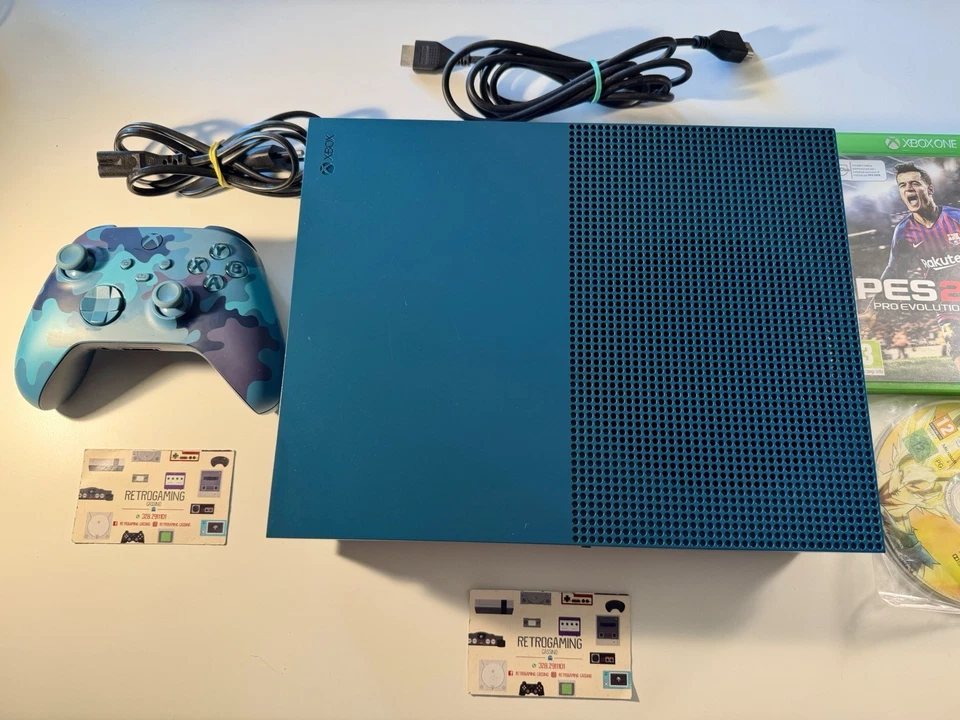 MICROSOFT XBOX ONE S DEEP BLUE 500 GB Completa LIMITED EDITION 2 Giochi Dragon - Immagine 2 di 4