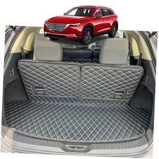 Cargo Mat Compatible with 2016-2023 Mazda CX-9 Trunk Mat (2nd-Row Captain's 