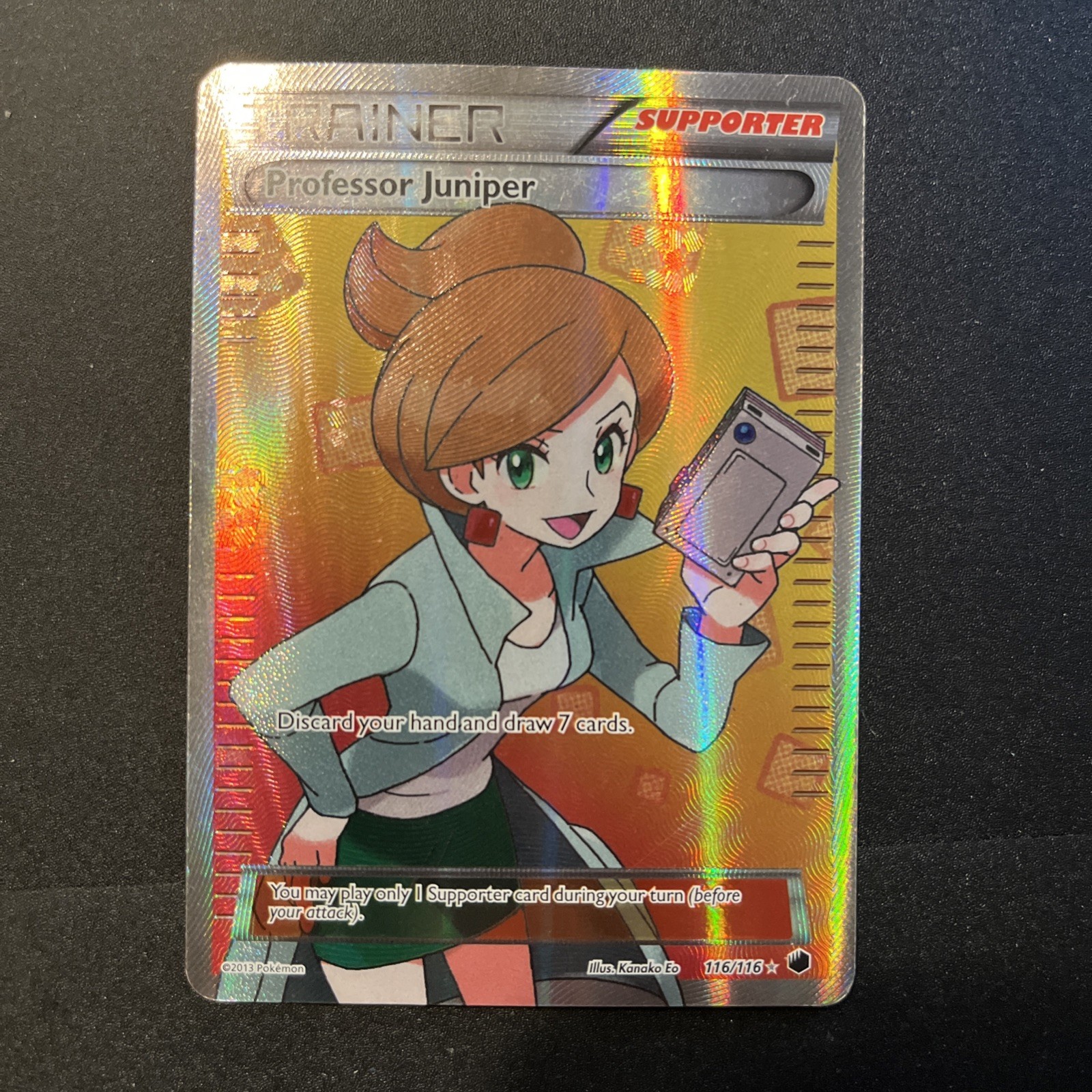 Professor Juniper (116 Full Art) 116/116 Plasma Freeze Holo Moderately Played
