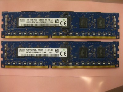 8GB  Hynix HMT451R7AFR8A 4GBx2 DDR3-1600MHz PC3L-12800 ECC Registered  1Rx8