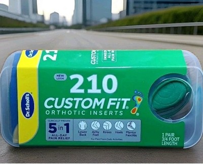 DR. SCHOLL'S CUSTOM FIT CF210 ORTHOTIC SHOE INSERTS 5-IN-1 ALL DAY PAIN RELIEF!!