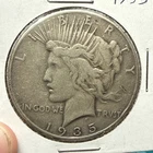 1935 Peace Silver Dollar - Philadelphia Mint 90% Silver  VF details