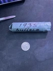 1935-P Buffalo Indian Head 5 Cent Coin Solid Date Roll Circulated Condition