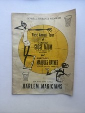 1956 Harlem Magicians First Year Multi Signed Program with Bill Spivey Kentucky