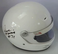 DAVE MARCIS #71 SIGNED Zamp Snell Helmet SA-2010 XL Model FSA-2 White Excellent 