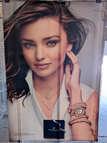 2016 Swarovski Miranda Kerr Collection bus shelter poster 48 x 68 in HUGE