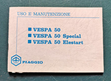 Libretto di Uso e Manutenzione ** VESPA 50, 50 Special, 50 Elestart ** Originale