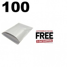 100 #2 White 7 1/2 x 10 1/2 Poly Mailers ** 1-3 DAY