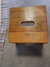 Vintage Bell System Oak Bench Stool One Of The Best You’ll See