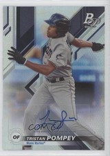 2019 Bowman Platinum Wal-Mart Top Prospects Tristan Pompey #TOP-40 Auto 4c6