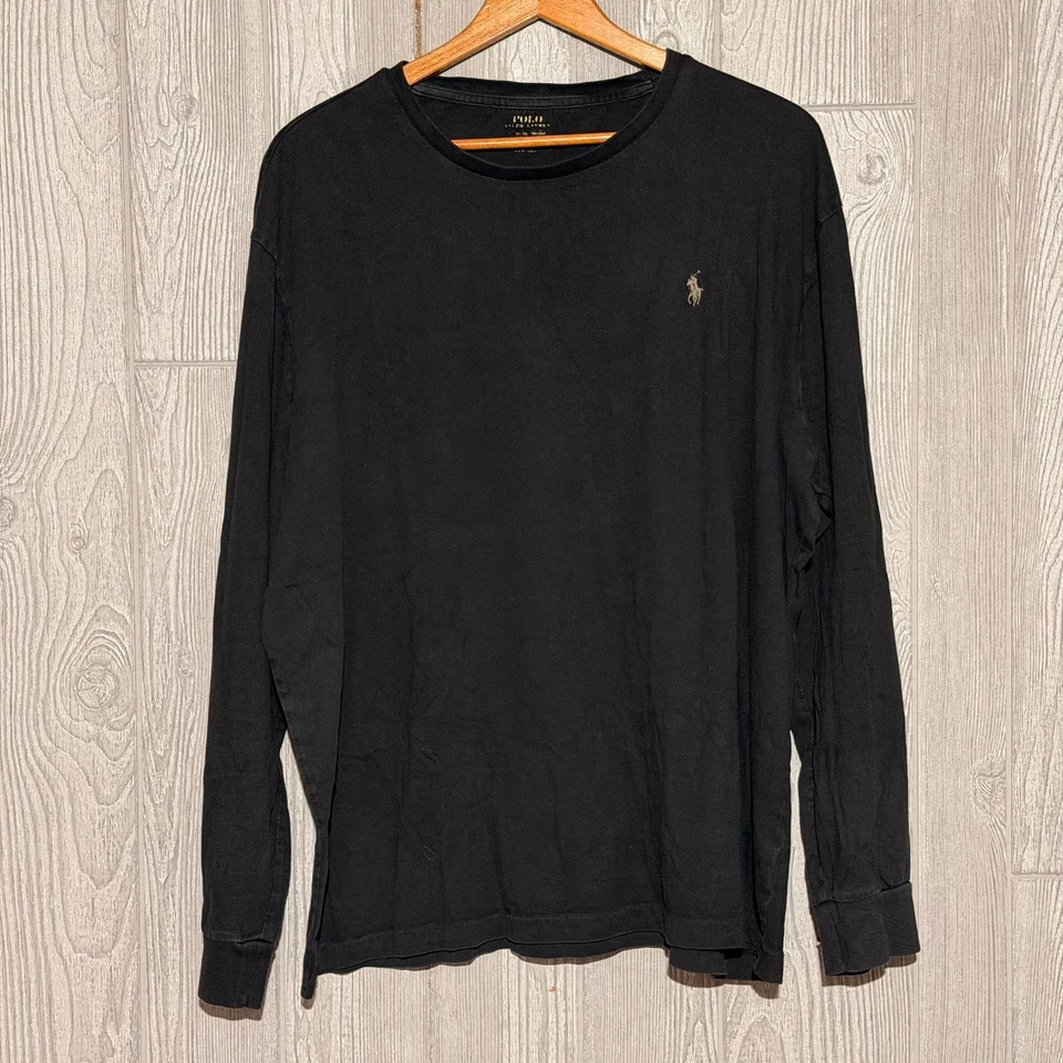 Lote de 5 camisetas Polo Ralph Lauren masculinas GG algodão manga curta/manga longa - Imagem 2 de 4