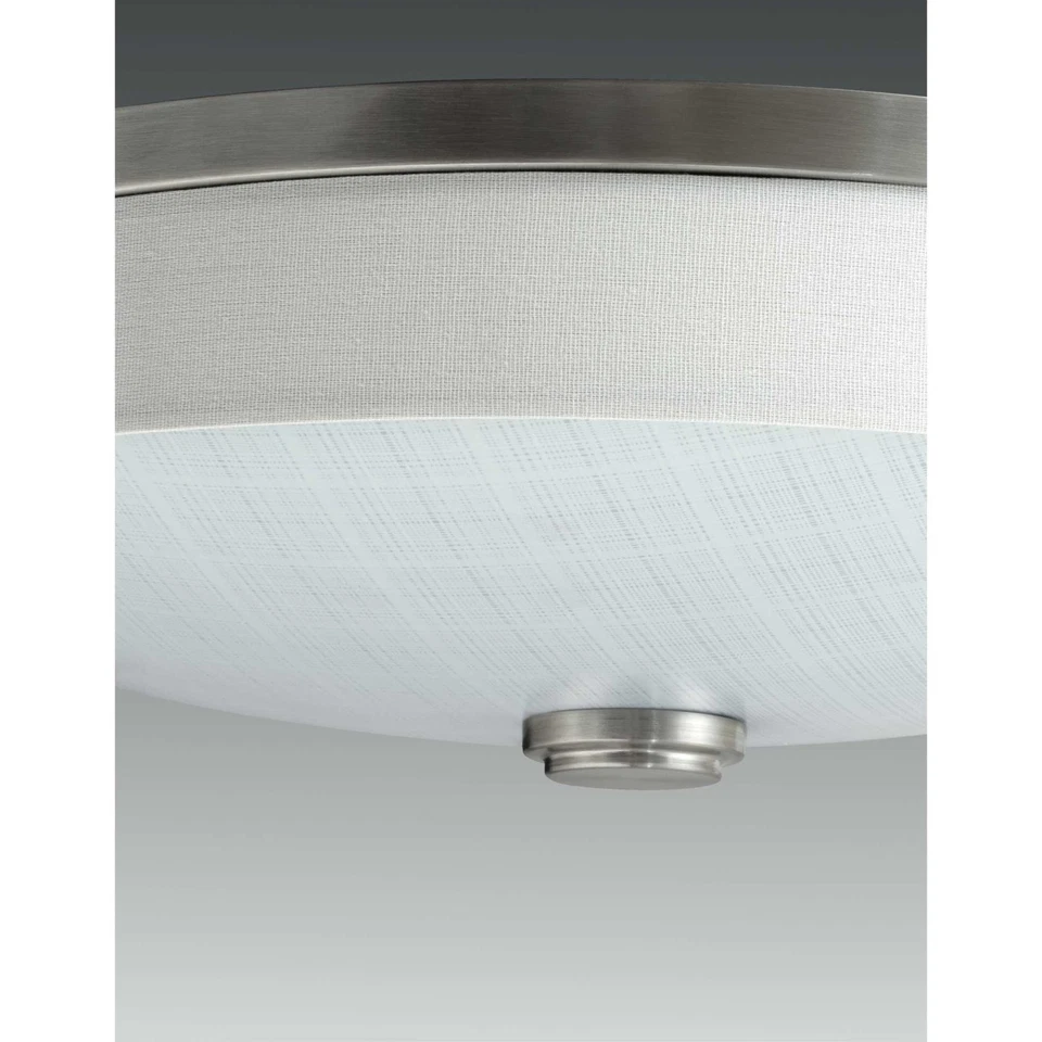Progress Lighting P3611-LED Weaver 2 Light LED Flush Mount - Nickel - Image 2 of 4