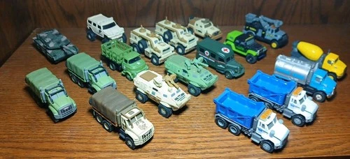 Tonka Truck Collection Military & Construction Vehicles Lot Of 18