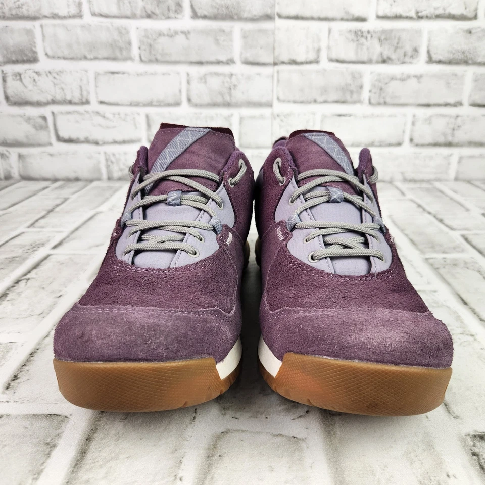 Tênis Oboz Emma Feminino Tamanho 10 Roxo Camurça Parte Superior Baixa Leve Casual/Caminhada - Imagem 2 de 4