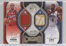 2009-10 SP Game Used Combo Materials 55/99 Eric Gordon Rashard Lewis Patch 3f2
