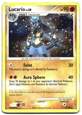 Lucario 6/130 Holo Rare Diamond & Pearl Pokemon SWIRL on eBay