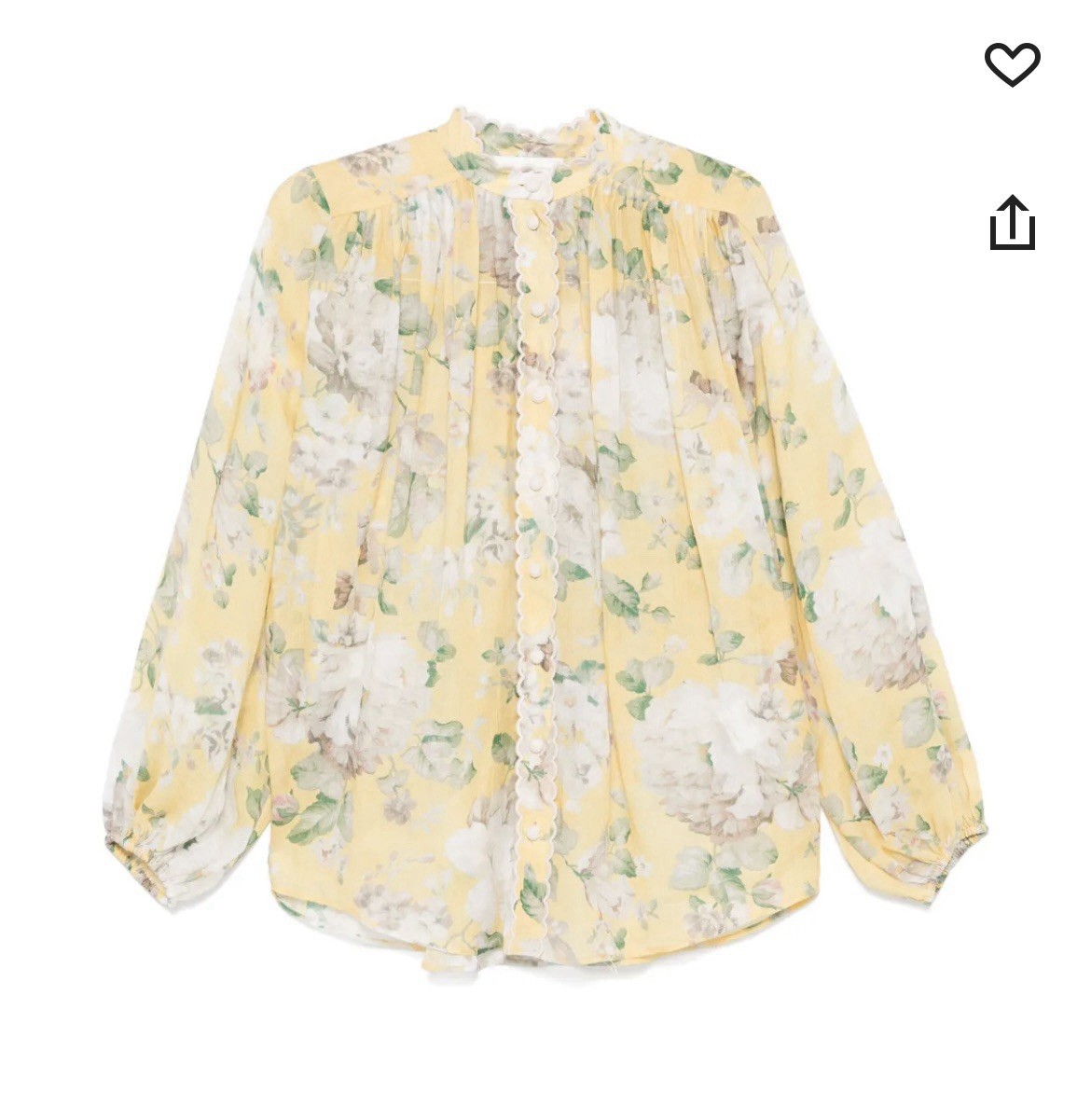 zimmermann  Acacia Scallop Blouse 1 New