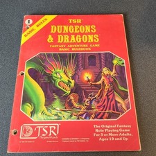 TSR Dungeons & Dragons RPG Role Playing D & D Basic Rule Book 1 First Print 