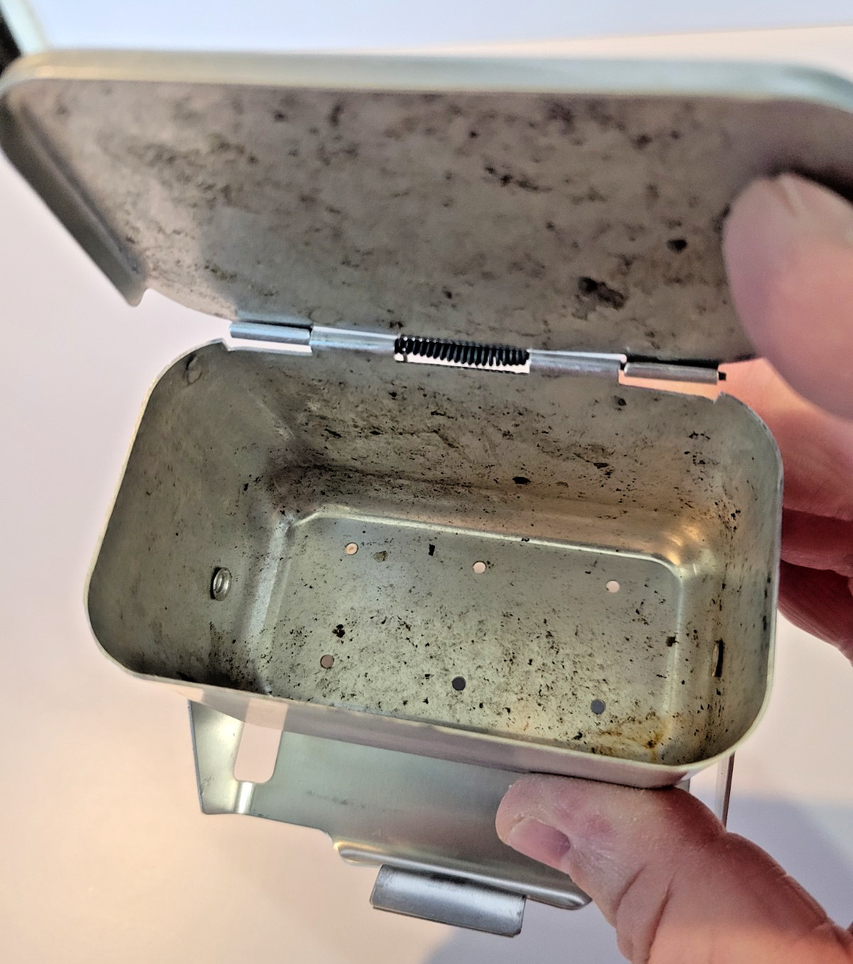 Vintage Lawrence Bait Baffler Belt Loop Worm Holder Aluminum EXCELLENT/NM