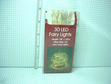 Miniature Light Bulb String 30 LED Fairy Lights Battery Operated 1/12th Scale