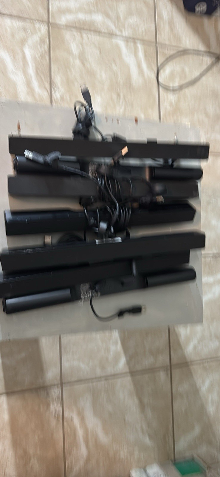 Lot Of 7 Genuine Dell Multimedia USB Wired Stereo Sound Bar Speaker AC511