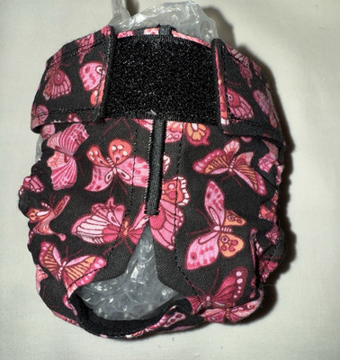 Female Dog Puppy Pet Diaper Washable Pant Sanitary Underwear ROSE BUTTERFLY XXS
