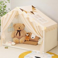 Kids Tent Indoor with Stat Lights - Play Tent for Kids Ages 4-8, Toddler