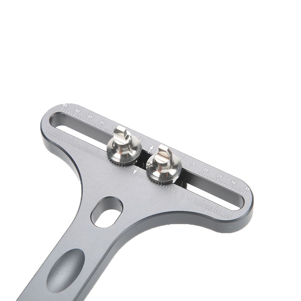 Watch Opener Two Feet T Shape Watch Back Case Opener Watch Repairing Tool(Silver