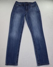 Seven7 Jeans Women's 12 Blue Tummyless High Rise Skinny Stretch Shaping Denim