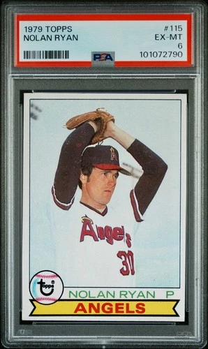 🔥 1979 Topps - NOLAN RYAN #115 (HOF) - PSA 6!!