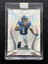 2025 Panini Flawless Malik Nabers Diamond Encased 7/15 #40 NY Giants