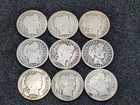 Lot of 9 Better Dates Silver Barber Dimes List in Pics 1892-1902 260330
