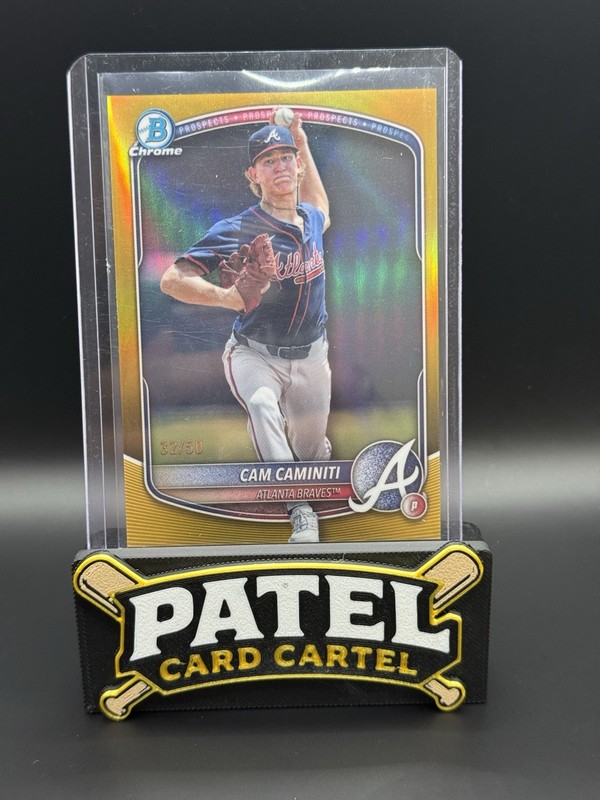 2025 Bowman Chrome Cam Caminiti True Gold /50 #BDC-122 BRAVES
