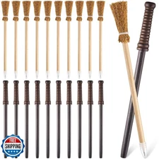 Chinco 20 Pcs Wand Pencils Party Favors Witch Broom Pencils Bulk Set, Hallowe