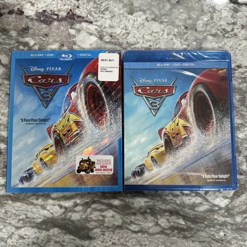 CARS 3 (Blu-Ray / DVD / Digital) NEW Sealed