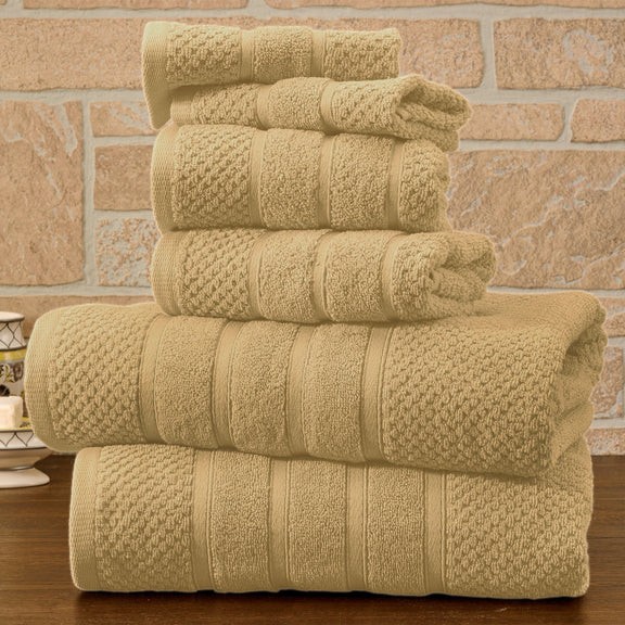 КОМПЛЕКТ ПОЛОТЕНЕЦ ИЗ ЕГИПЕТСКОГО ХЛОПКА BIBB HOME ИЗ 6 ЧАСТЕЙ - ПОСТЕЛЬНОЕ БЕЛЬЕ 11790₽