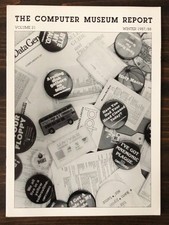The Computer Museum Report - Winter 1987/88 - Volume 21