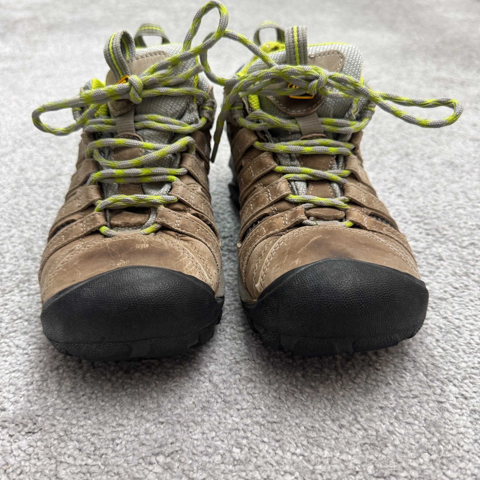 Scarpe sneakers Keen escursionismo outdoor donna 7 5 marrone verde stringate trail Gorpcore