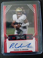 Leaf 2022 Draft Autographs Pierce Clarkson #BA-PC1 Red AU RC Football NCAA