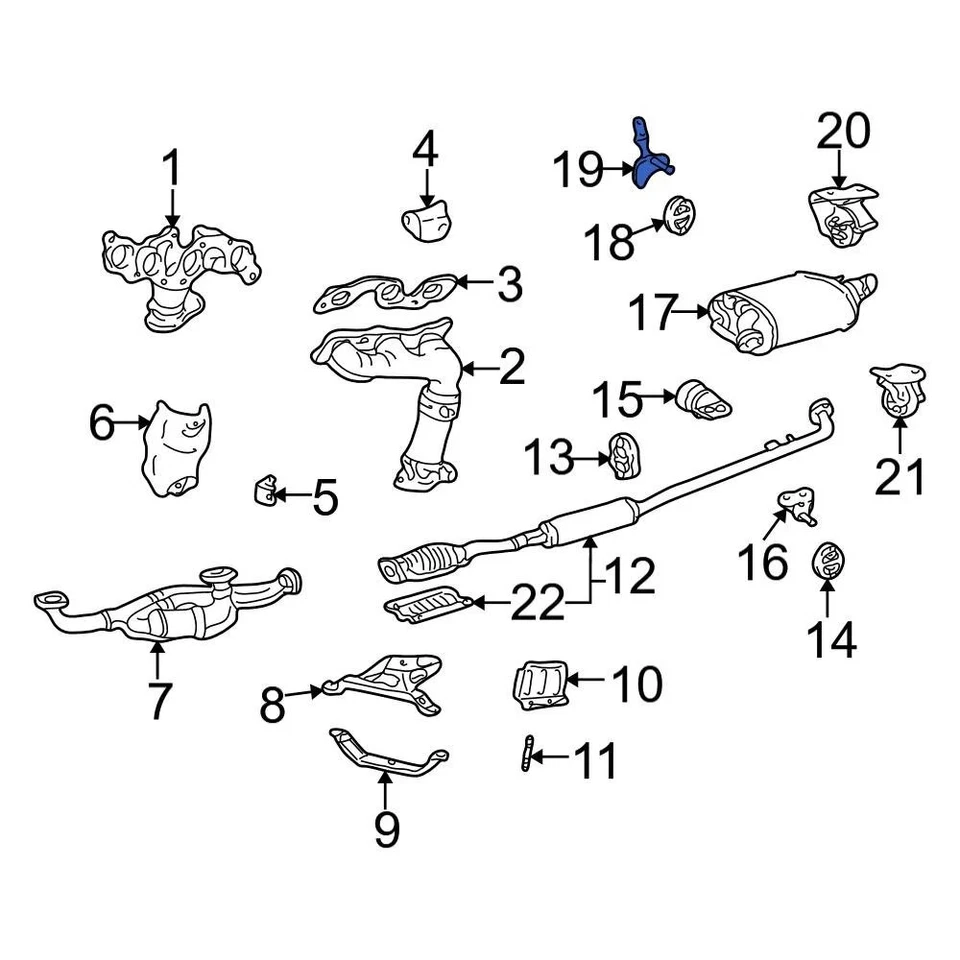 For Toyota Camry 1997-2006 Toyota 175650A071 Exhaust System Hanger Foto 4 de 4