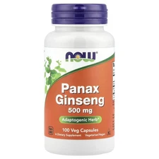 Panax Ginseng , 500 mg, 100 Veg Capsules