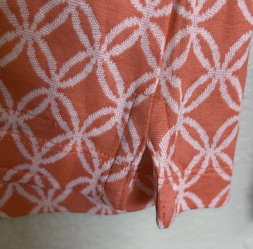 The Masters By Peter Millar Quarter Zip Pullover Sweater Womens Size Small Coral - Picture 6 of 12