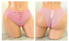 Victorias Secret SMALL DREAM ANGELS BOHO FLORAL EMBROIDERY BRAZILIAN Pink 