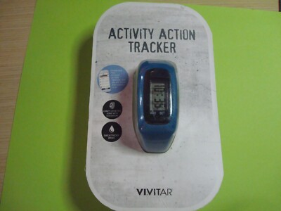 Vivitar Bluetooth Fitness Activity Tracker Blue Steps......new in box......