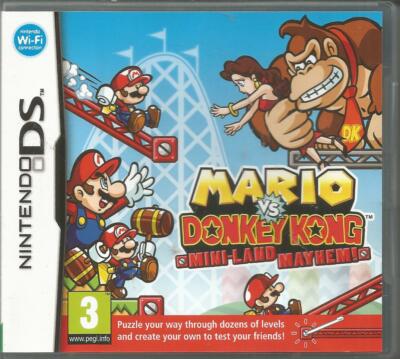 Mario Vs Donkey Kong Mini-Land Mayhem Nintendo DS EXCELLENT Conditon