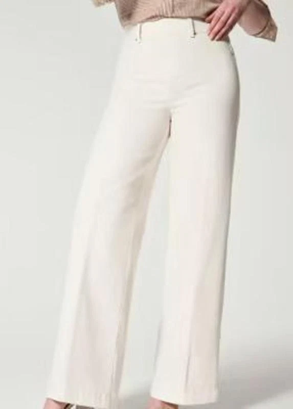 Plus Size Women's Stretch Elastic Waist Long Pants Wide Leg Jeans'Denim Trousers - Image 4 of 4