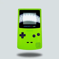 Kiwi Green GameBoy Color Authentic Nintendo GBC Handheld Console MINT CONDITION!