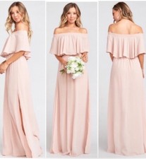 Show Me Your Mumu Hacienda Off The Shoulder Ruffle Chiffon Maxi Dress Medium