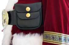 "SC" BUTTON POUCH W/ MAGNETIC CATCH FITS 4" BELT-BIZ. CARDS, KEYS, MONEY,