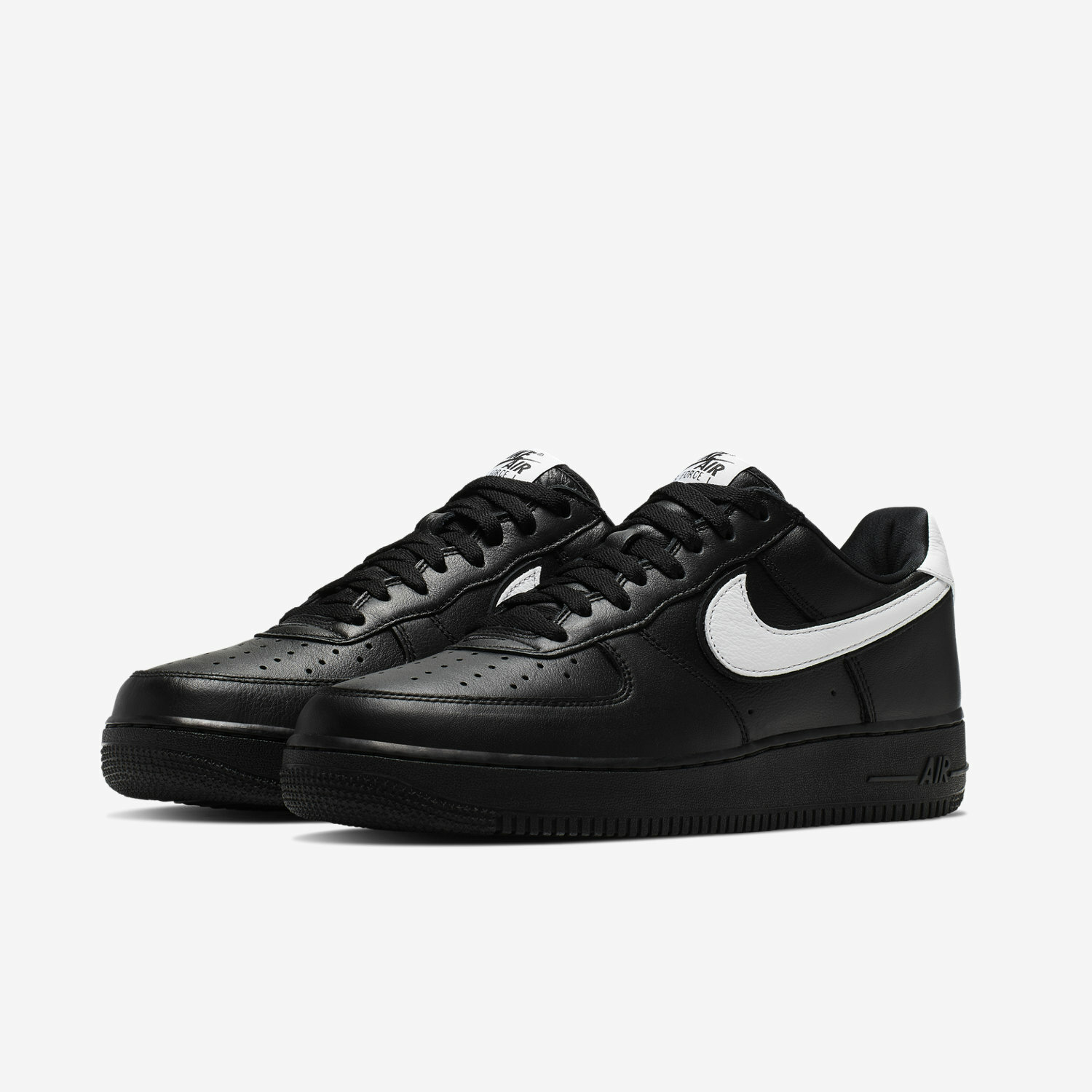 Size 12 - Nike Air Force 1 Low Retro QS Black White 2019 for sale online |  eBay